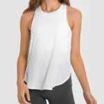 Camisola desportiva sem mangas com costas abertas