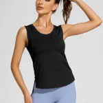 Camisola sem mangas de fitness comprida