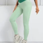 Leggings desportivas com cintura cruzada - elixy