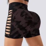 Calções desportivos modeladores push-up tie dye