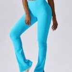 Leggings largas com nervuras