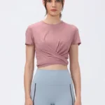 Camisola desportiva de manga curta para fitness