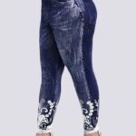 Jeggings de tamanho grande - cintura alta
