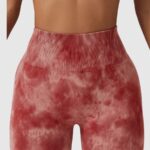 Calções desportivos de cintura alta com efeito push-up estampados