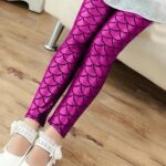 Leggings sereia para menina