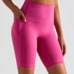 Calções desportivos compridos com bolso