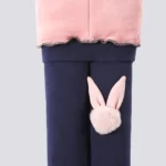Leggings quentes de polar para menina