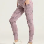 Leggings desportivas com bolsos estampadas