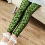 Leggings sereia para menina