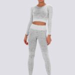 Conjunto de leggings e top curto - desporto