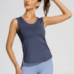 Camisola sem mangas de fitness comprida