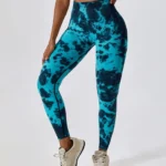 Leggings de fitness tie dye modeladoras