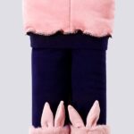 Leggings quentes de polar para menina