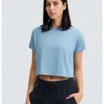 Camisola desportiva de fitness de manga curta