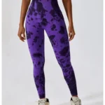 Leggings de fitness tie dye modeladoras