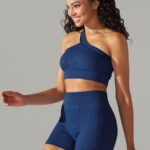 Conjunto desportivo - calções e sutiã de uma alça