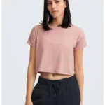 Camisola desportiva de fitness de manga curta