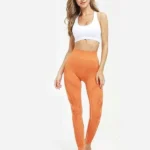 Leggings desportivas em malha sem costuras