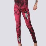 Jegging com efeito rasgado