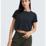 Camisola desportiva de fitness de manga curta
