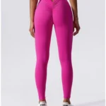 Leggings desportivas push-up de cintura baixa v