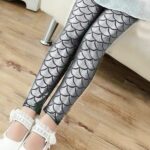 Leggings sereia para menina