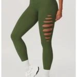Leggings de fitness push-up premium com aberturas e sem costuras