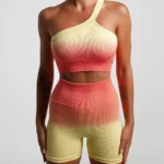 Conjunto desportivo com calções - Yoka – Roxo e azul-água