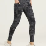 Leggings desportivas com bolsos estampadas