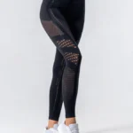 Leggings desportivas em malha sem costuras