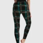 Leggings com padrão xadrez