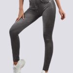 Jegging de cintura alta com efeito adelgaçante