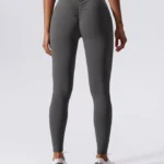 Leggings desportivas push-up de cintura baixa v
