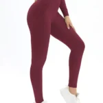Leggings desportivas de cintura alta com efeito push-up