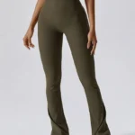 Leggings largas com nervuras
