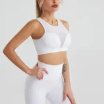 Sutiã desportivo transparente em malha
